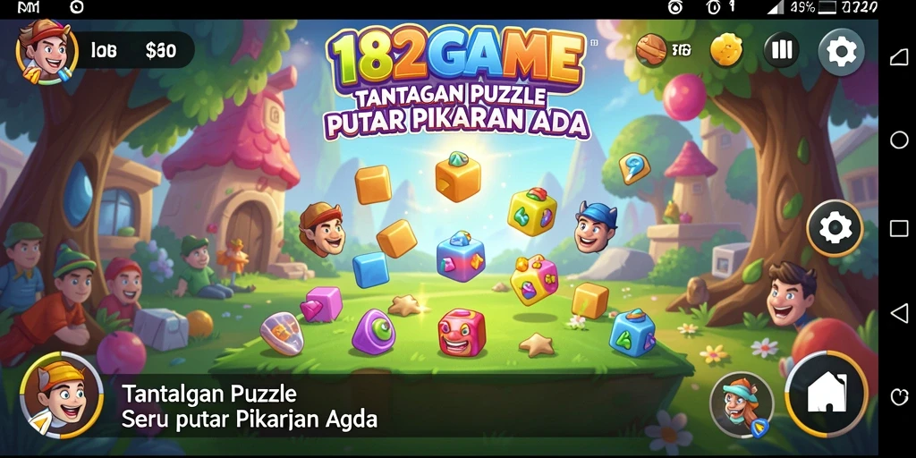 Tampilan gameplay Puzzle yang menarik dan penuh tantangan.