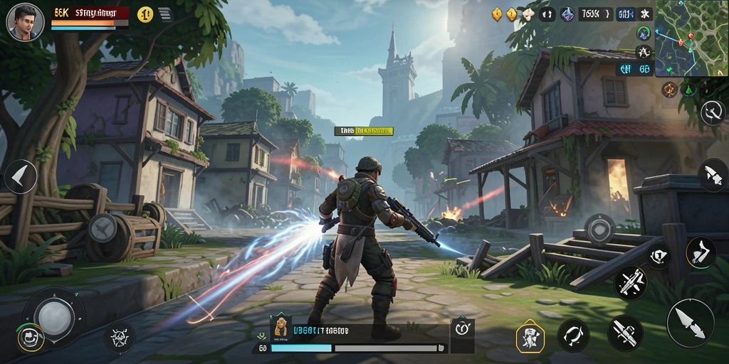 Tampilan gameplay strategis dalam 66K dengan taktik tempur yang intens.