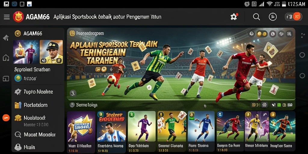Tampilan gameplay Sportsbook AGAM66 yang menarik dan interaktif.