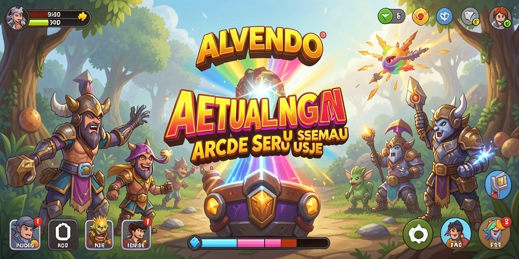 Screenshot gameplay ALVENDO menampilkan aksi karakter di level menantang.