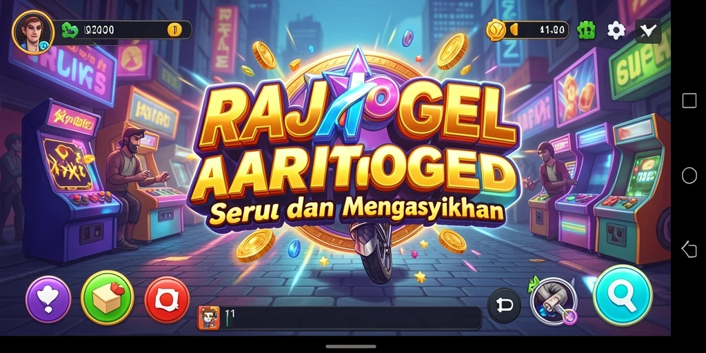 Tangkapan layar utama menampilkan gameplay seru RAJATOGEL.