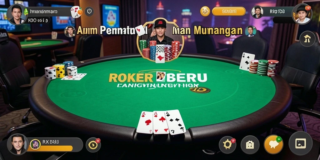 Tampilan gameplay Poker yang menarik dan interaktif di RR33.